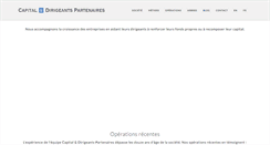 Desktop Screenshot of capital-dirigeants.com
