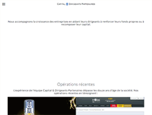 Tablet Screenshot of capital-dirigeants.com